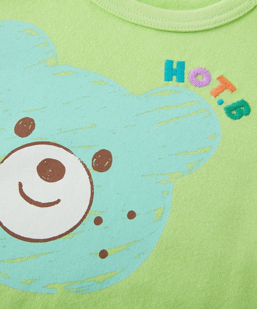 MIKI HOUSE HOT BISCUITS 【80-120cm】カラフルビーンズ フェイスプリント 半袖Tシャツ 