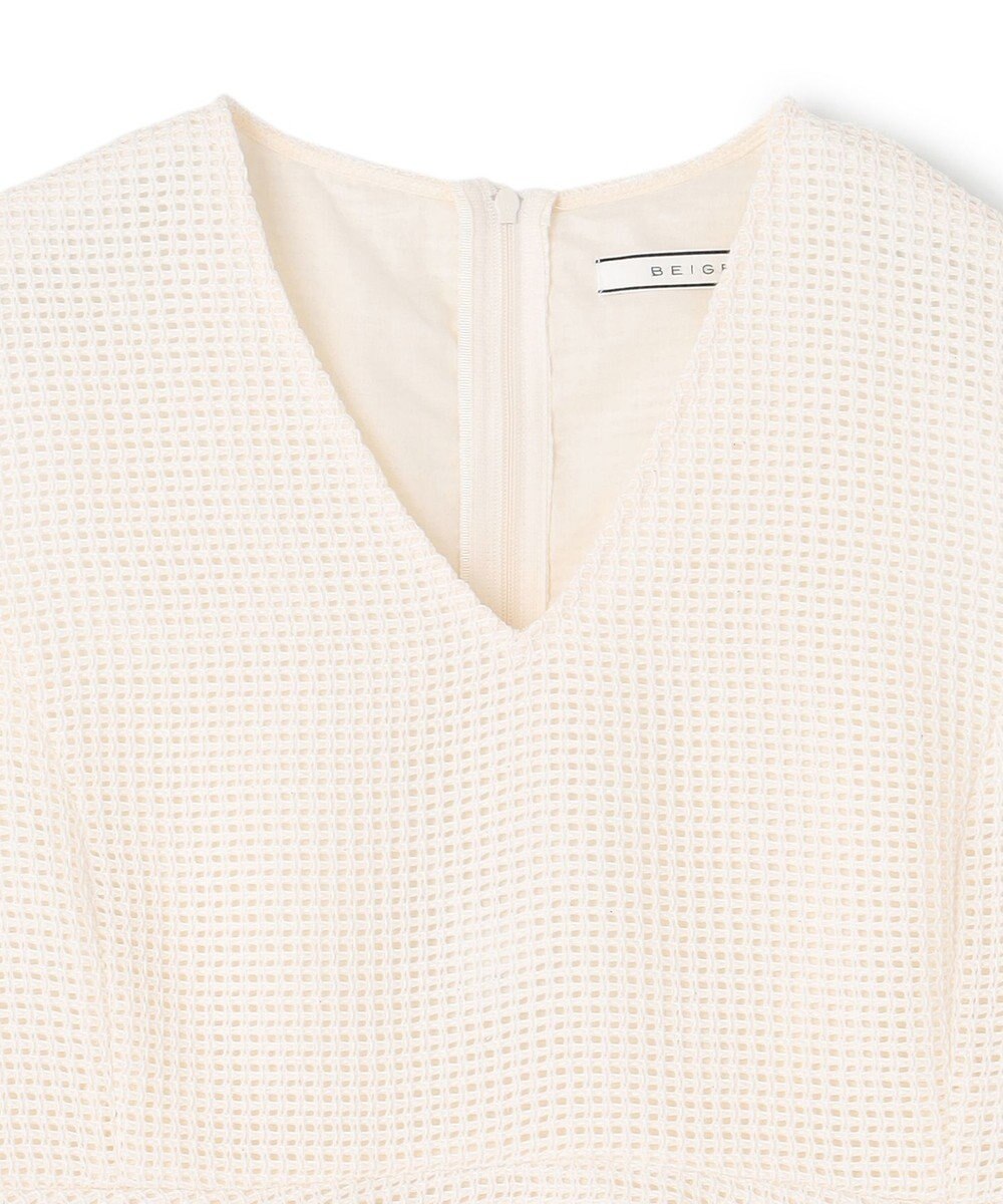 BEIGE， 【S-size】PINE / ペプラムブラウス 