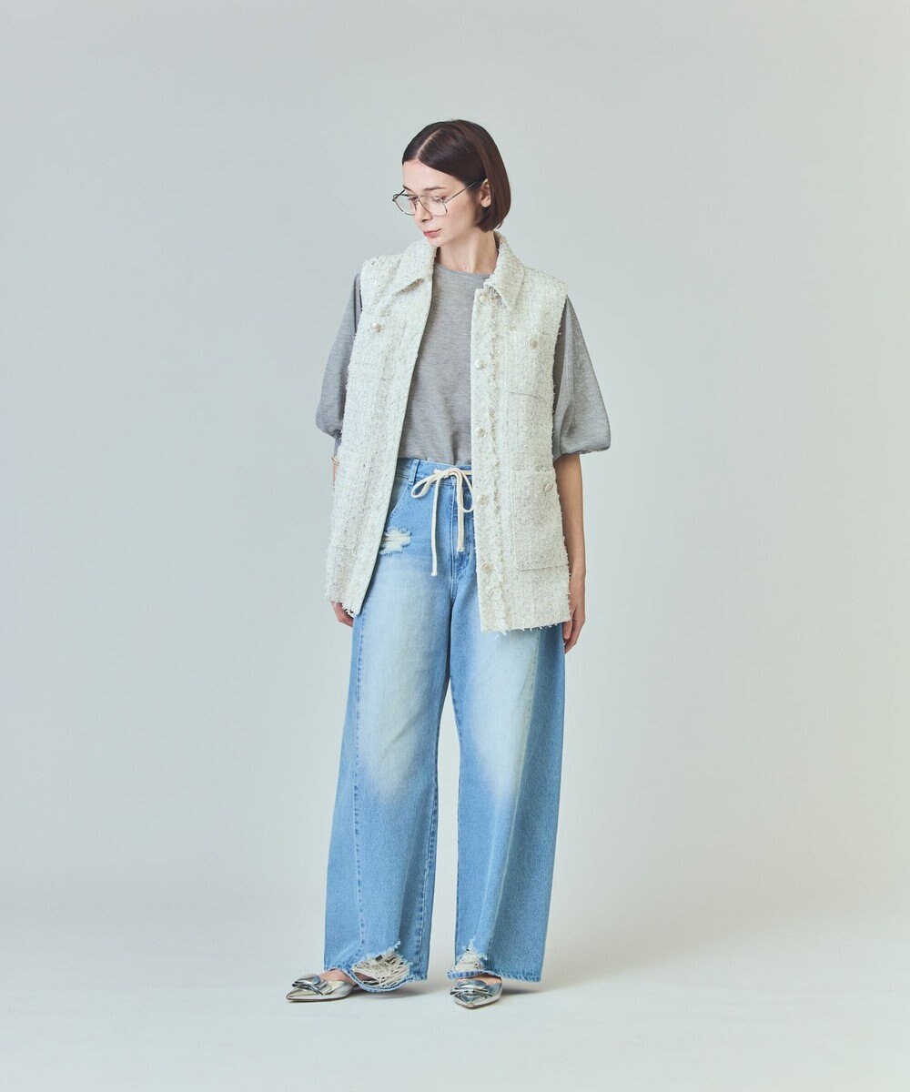 GRACE CONTINENTAL ドロストウエストデニムパンツ 