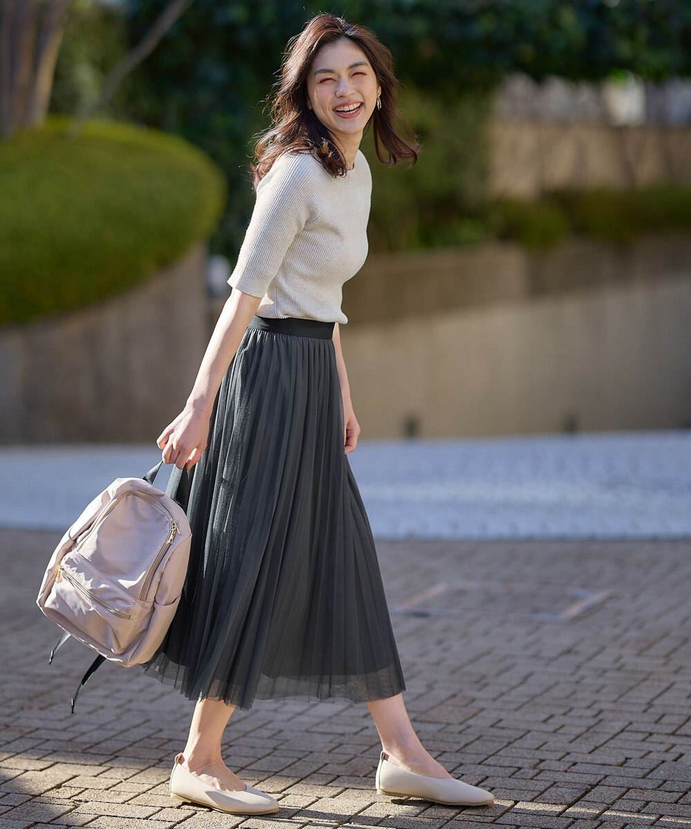 ANY ラメリブニット 