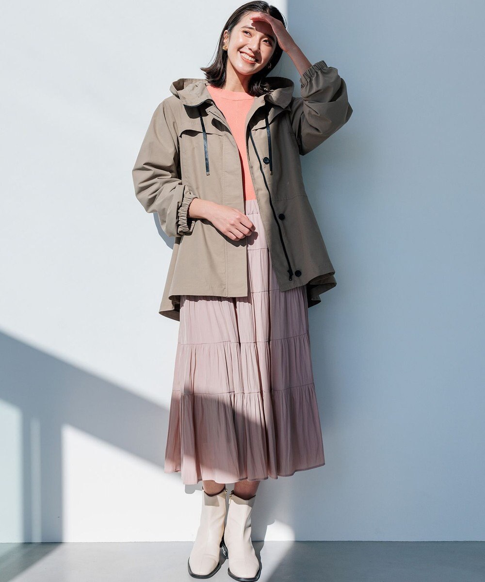 組曲 S 【WEB限定】フード付きライトブルゾン 