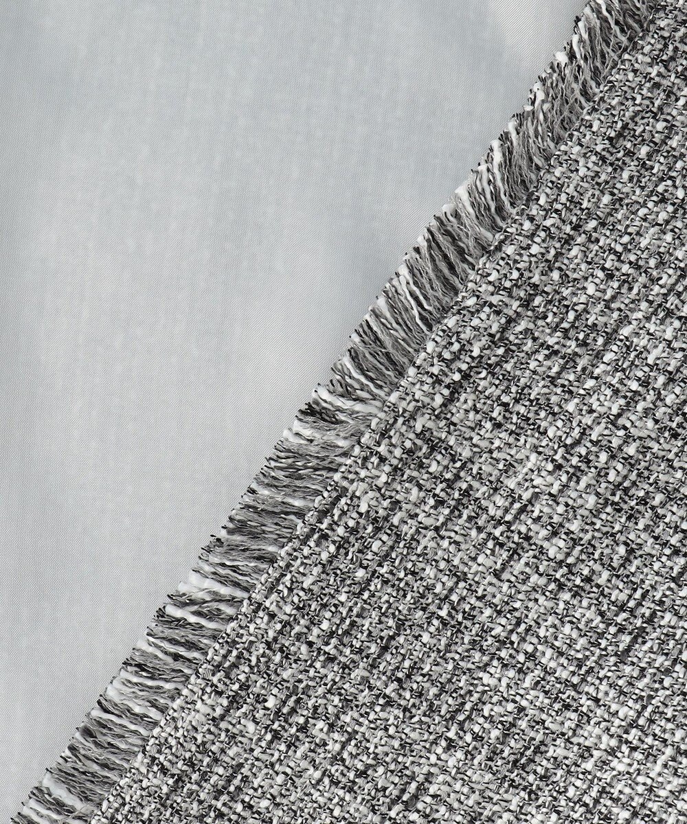 自由区 L 【17号サイズまで展開・カタログ掲載】ライトミックスツイード ジャケット 