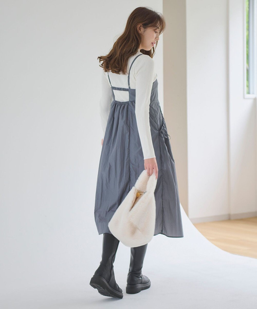 Feroux 【洗える】ニットセット キャミソールワンピース 