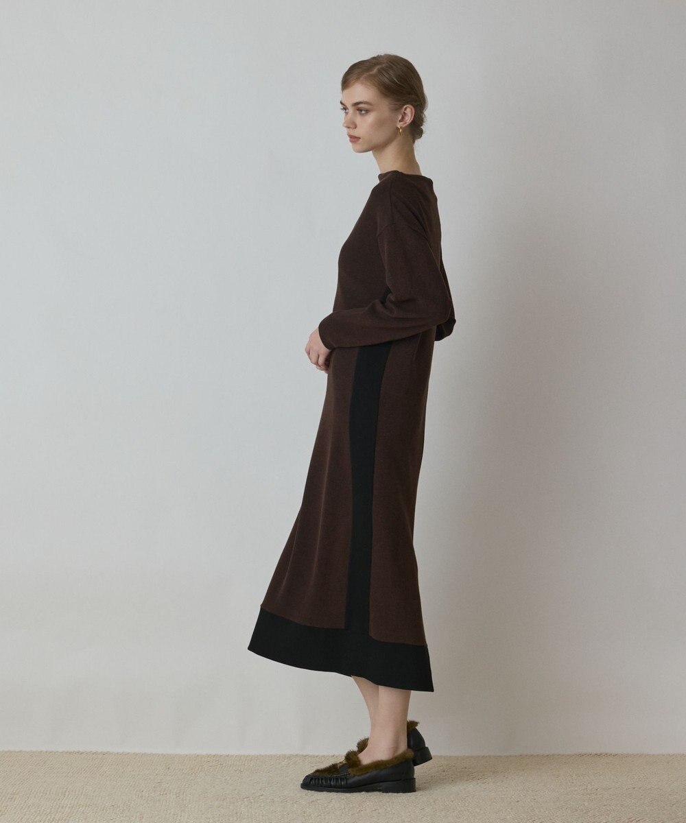 GRACE CONTINENTAL バイカラーカットワンピース 