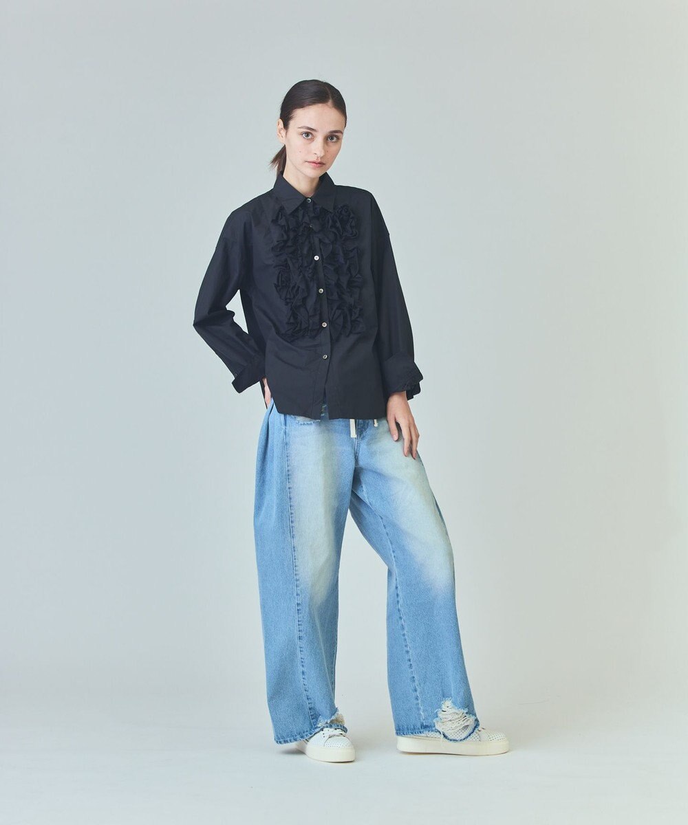 GRACE CONTINENTAL ドロストウエストデニムパンツ 