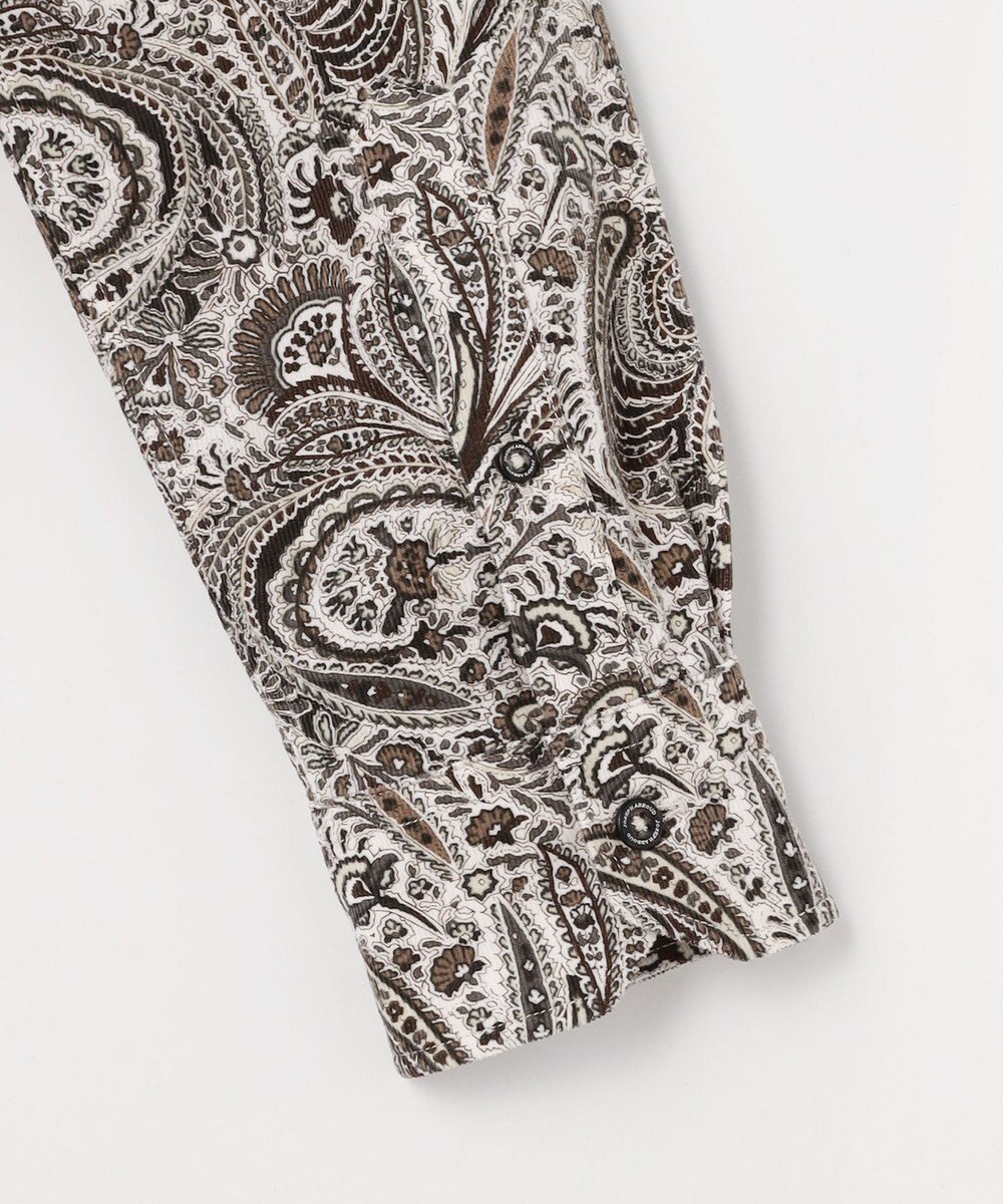 JOSEPH ABBOUD 【LIBERTY・綿100％】リバティペイズリープリントコーデュロイ シャツ 