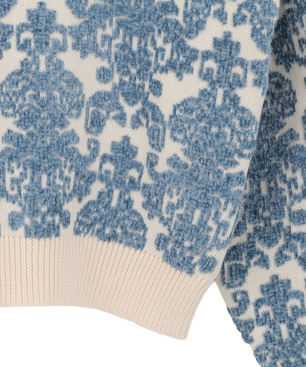 Green Parks ・ｓｗｉｎｇ　ｂｙ　アラベスクジャカードニット 