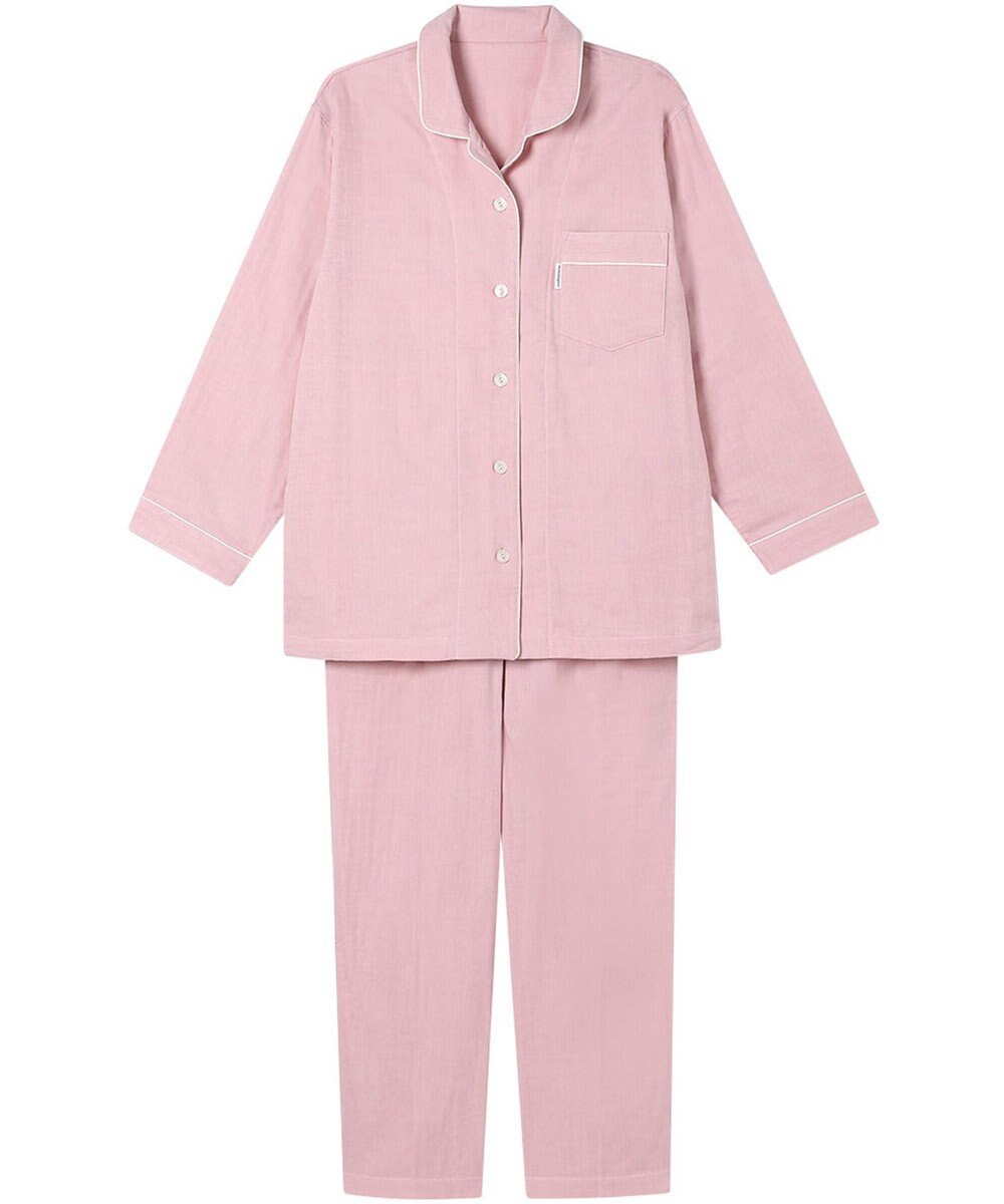 ワコール／睡眠科学 パジャマ 長袖 長ズボン 綿100%(本体) 三重ガーゼ レディース YDX567 睡眠科学／ワコール 