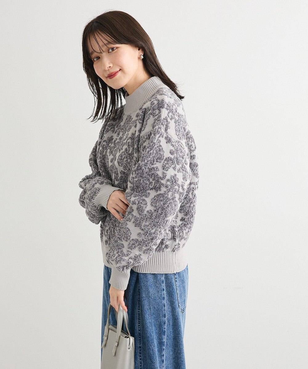 Green Parks ・ｓｗｉｎｇ　ｂｙ　アラベスクジャカードニット 