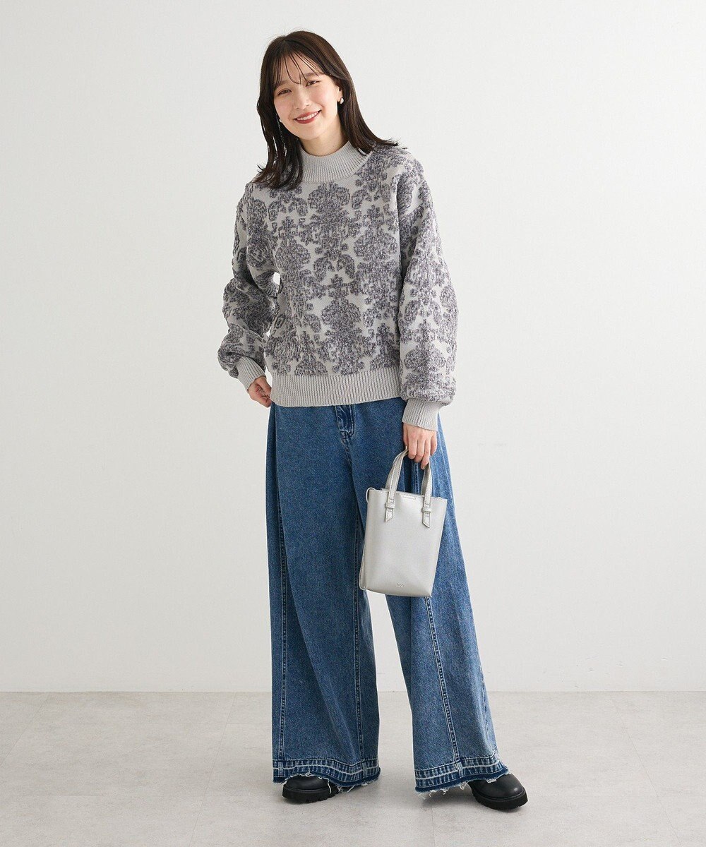 Green Parks ・ｓｗｉｎｇ　ｂｙ　アラベスクジャカードニット 