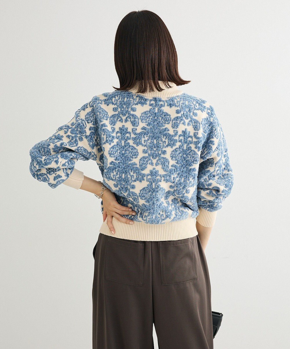 Green Parks ・ｓｗｉｎｇ　ｂｙ　アラベスクジャカードニット 