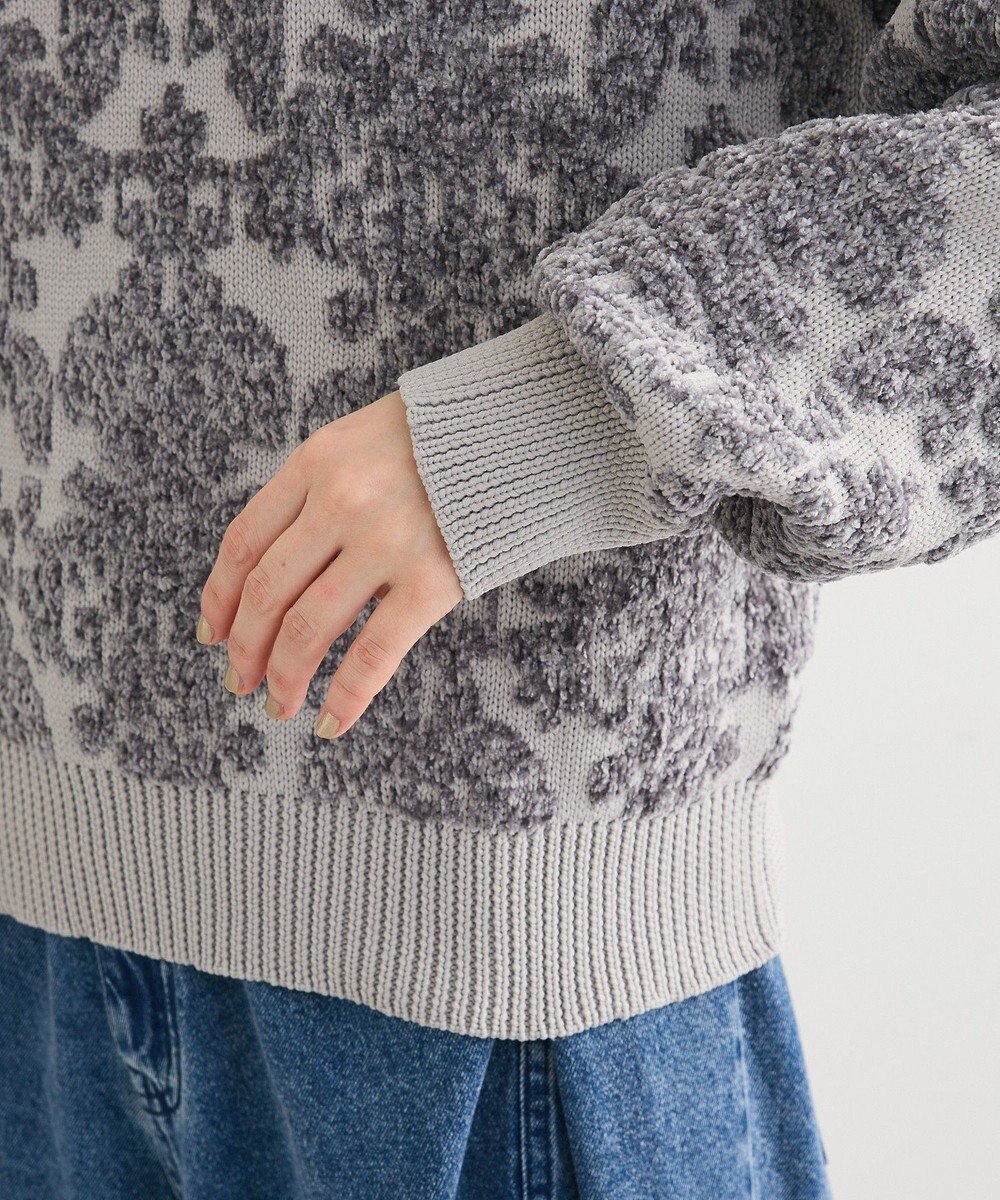 Green Parks ・ｓｗｉｎｇ　ｂｙ　アラベスクジャカードニット 