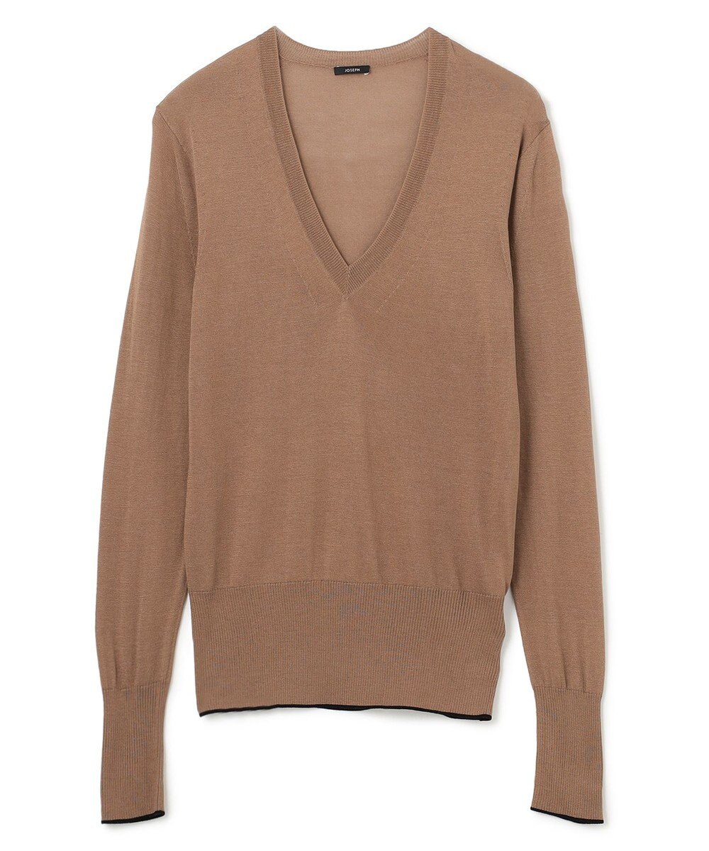 JOSEPH リファインド コットンシルク　ロングスリーブニット 