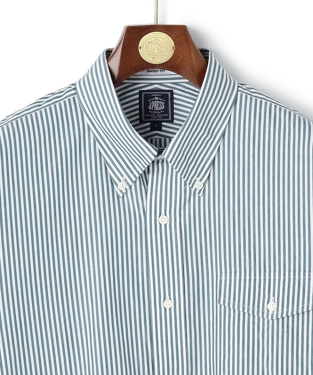 J.PRESS MEN 【J.PRESS ORIGINALS】【UNISEX】Cotton Broad Cloth Shirt / B.D. / Baggy-Fit 