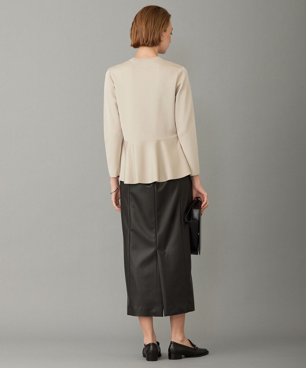 ICB 【洗える】シンセティックヤーン ペプラムニット 