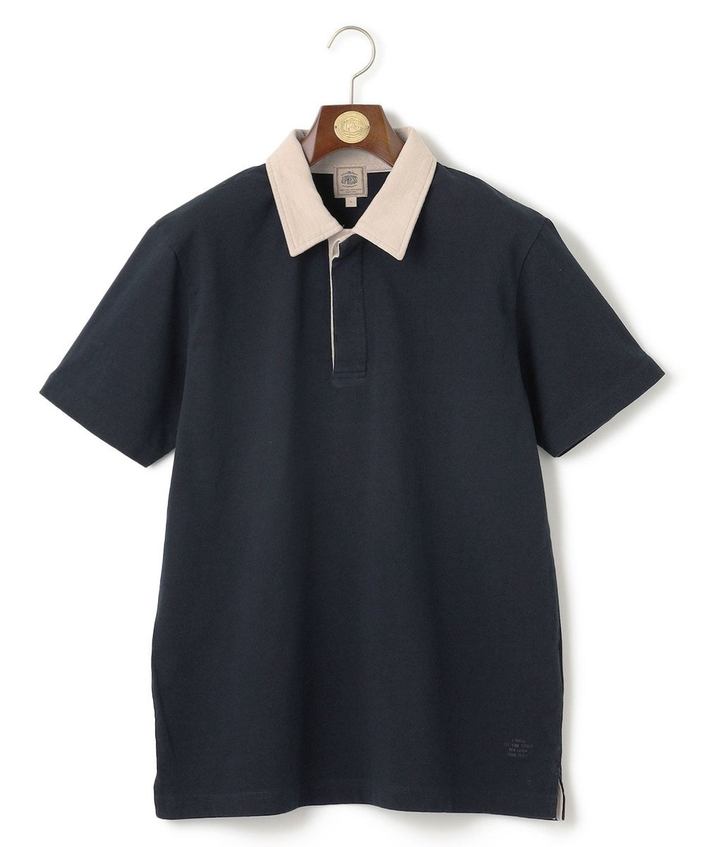 J.PRESS MEN バイカラーラガー ポロシャツ 