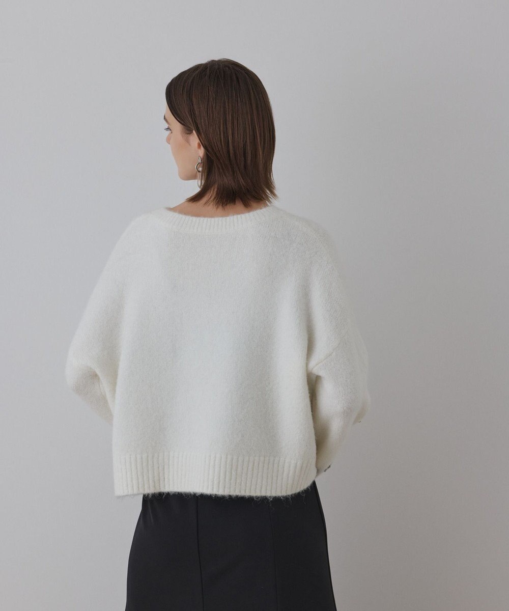 GRACE CONTINENTAL ビジューニットトップ 