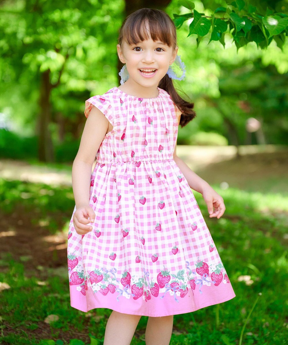 ANY KIDS 総柄 サマーワンピース 