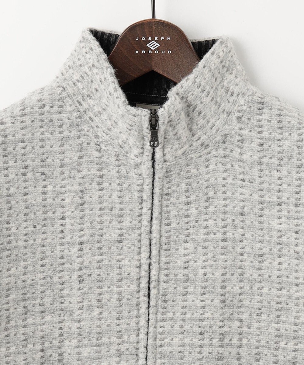 JOSEPH ABBOUD 【軽量/保温性】ウールミックスボアフリース ブルゾン 