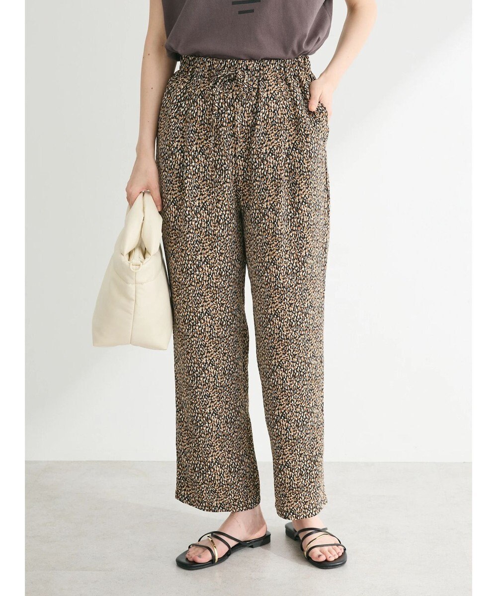 Green Parks クリンクルテーパードイージーパンツ 