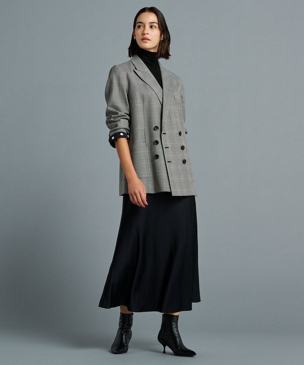 uncrave 【洗える】サテン フレアスカート（uncrave STANDARD） 