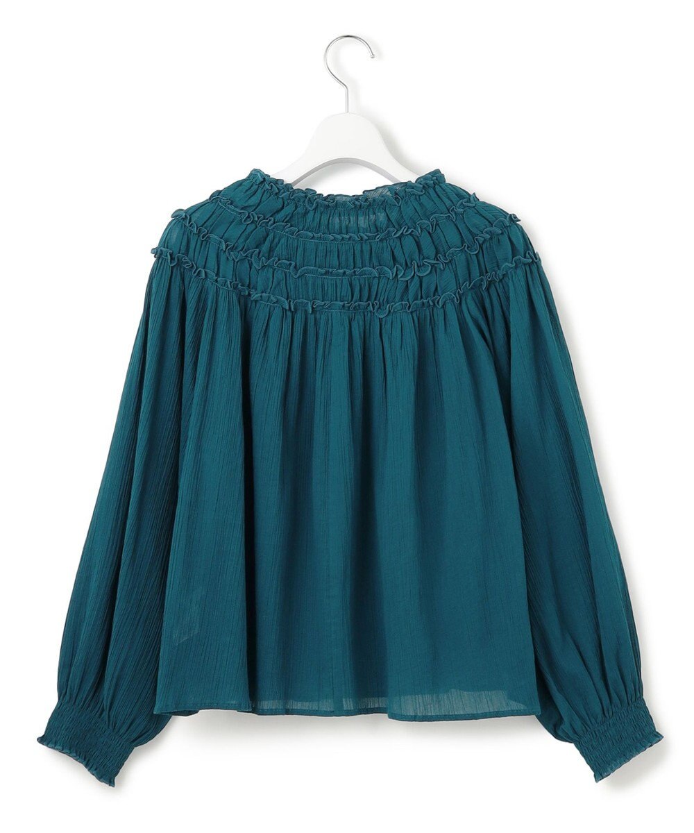 23区 【SLOW/一部店舗限定】コットンクレープ ブラウス 