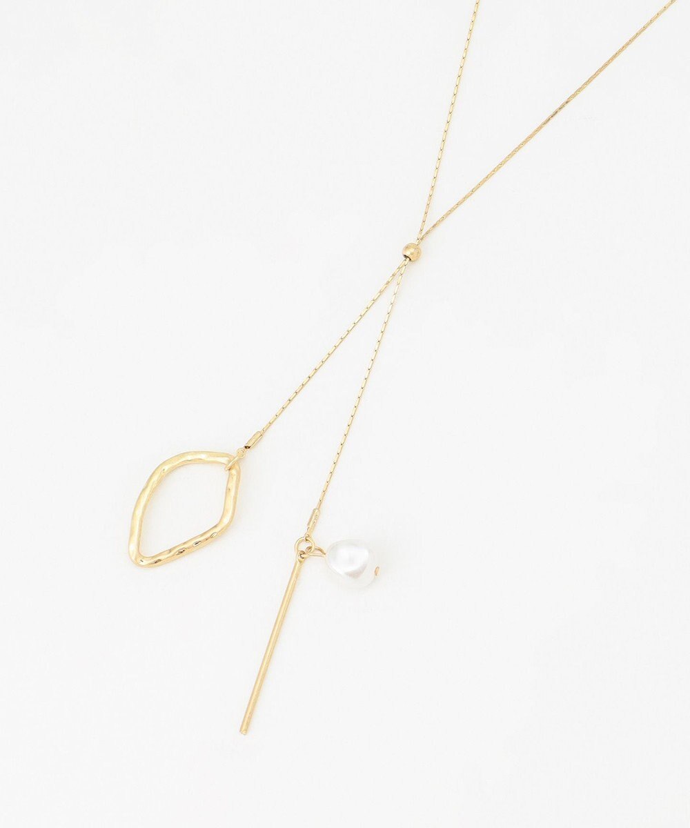 ANY パールアシメネックレス 