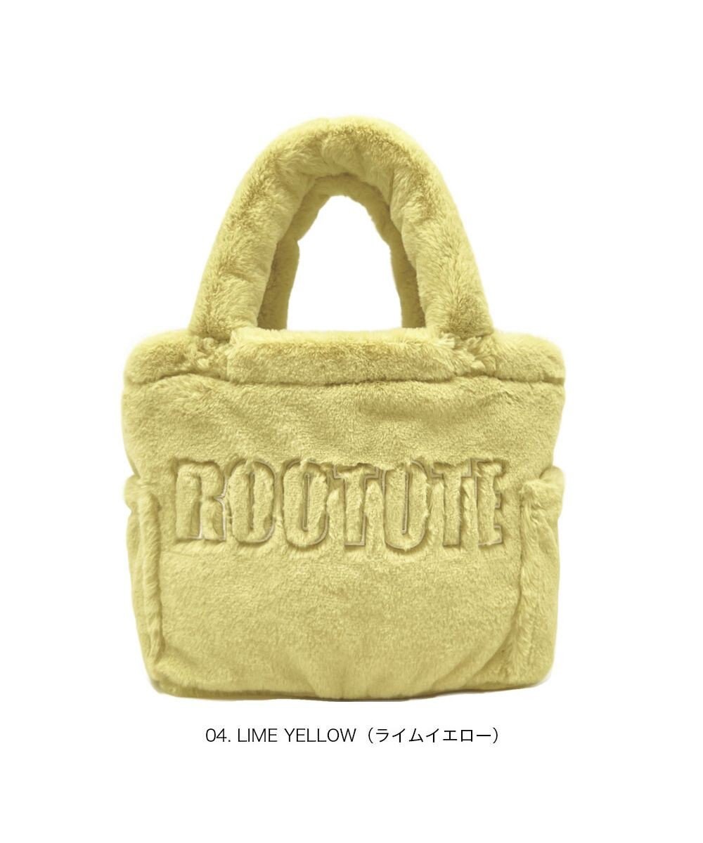 ROOTOTE 3637【ふわふわ】SC.スクエア.ファー.ロゴ-A 