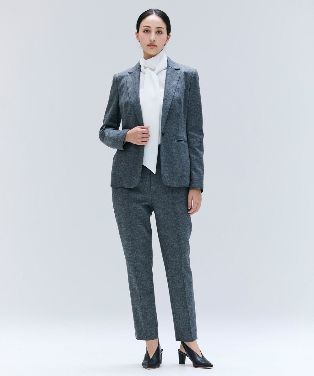 BEIGE， 【Lsize・セットアップ対応】CORBY / ウールピンタックバックサイドゴムパンツ 