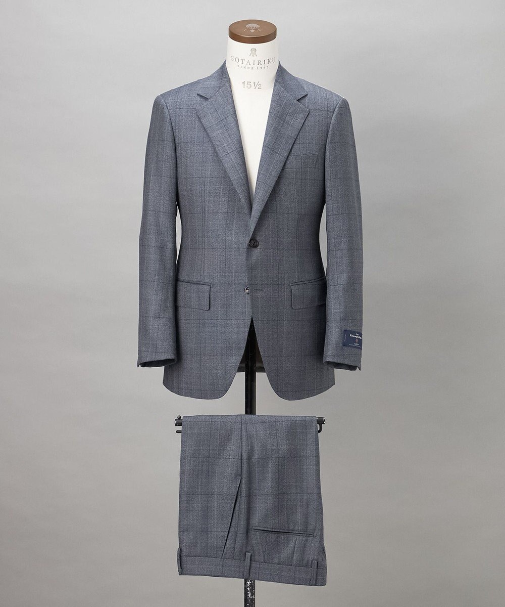 GOTAIRIKU 【ZEGNA/ゼニア】エレクタ スーツ(サックスブルーチェック) 