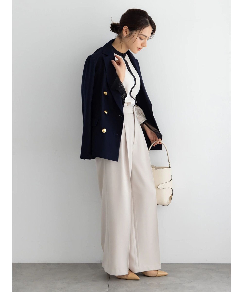 Te chichi 【セレモニーアイテム】2タックワイドパンツ（セットアップ可） 