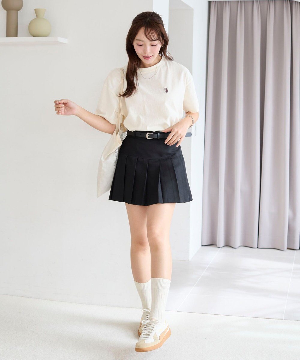 WEGO 【洗える/綿100%】USPOLOワンポイントTシャツ 