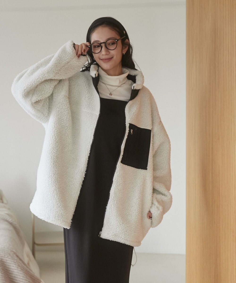 WEGO 【ユニセックス着用ITEM/SMLサイズ展開】ボアブルゾン 