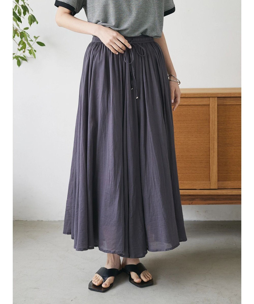 CRAFT STANDARD BOUTIQUE コットンボイルギャザースカート 