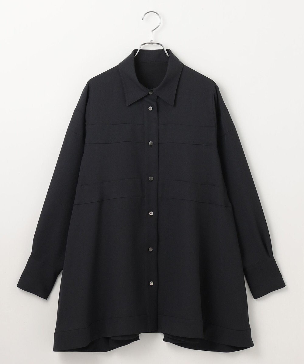 #Newans 【洗濯機可能】Aラインパネルチュニックシャツ 