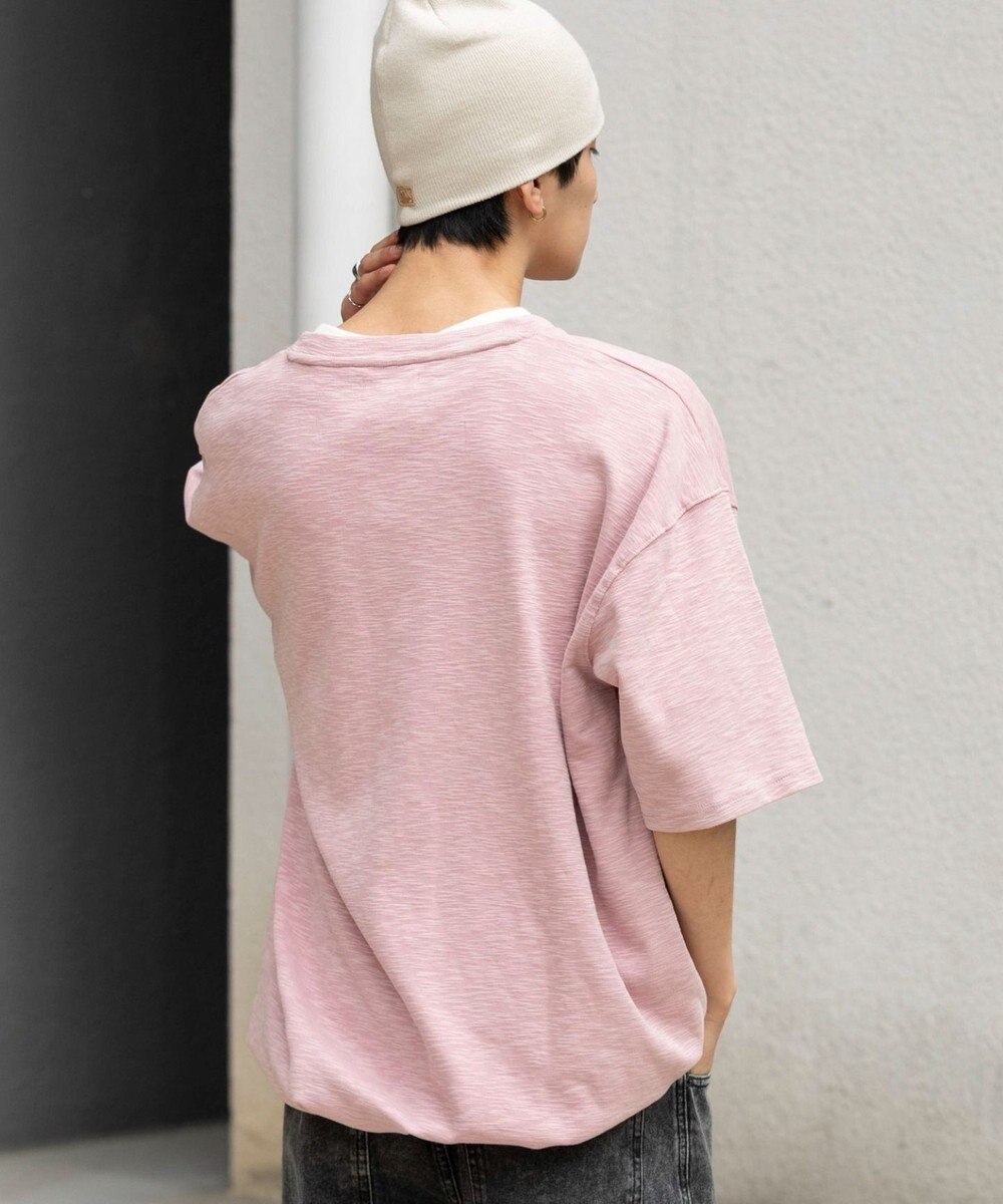 WEGO 【ユニセックス着用ITEM/MLサイズ展開】スラブヘンリーネックT（SS） 