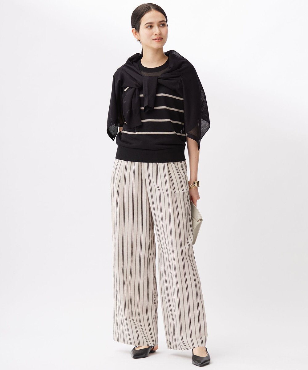 自由区 【洗える】ブライトシアー カーディガン 