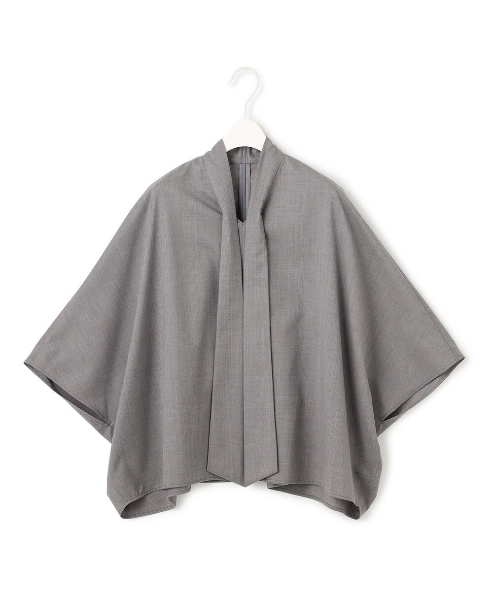 ICB 【洗える】T/Wブロード ボウタイブラウス 