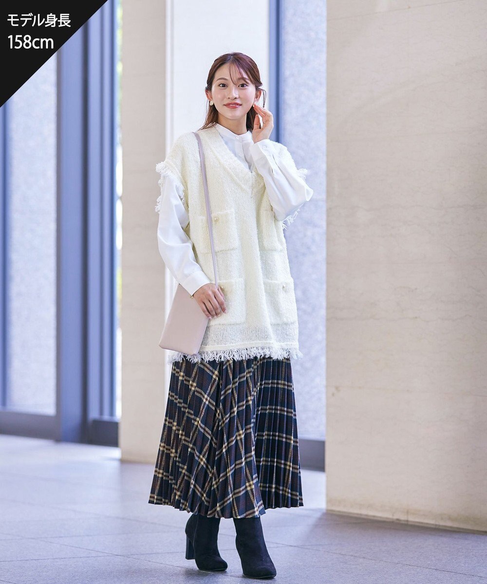 Tiaclasse 【安田美沙子さん着用】チェックプリーツスカート 