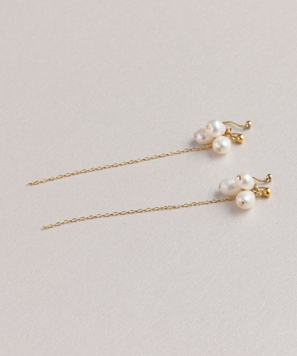 Phoebe プレシャススリーウォーターパールイヤリング 