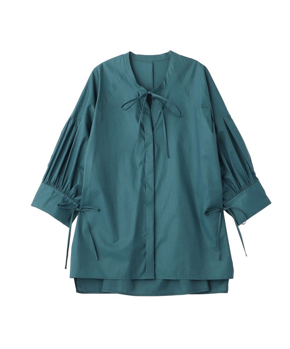 YECCA VECCA 【ORGABITS】5分袖スキッパーシャツ 