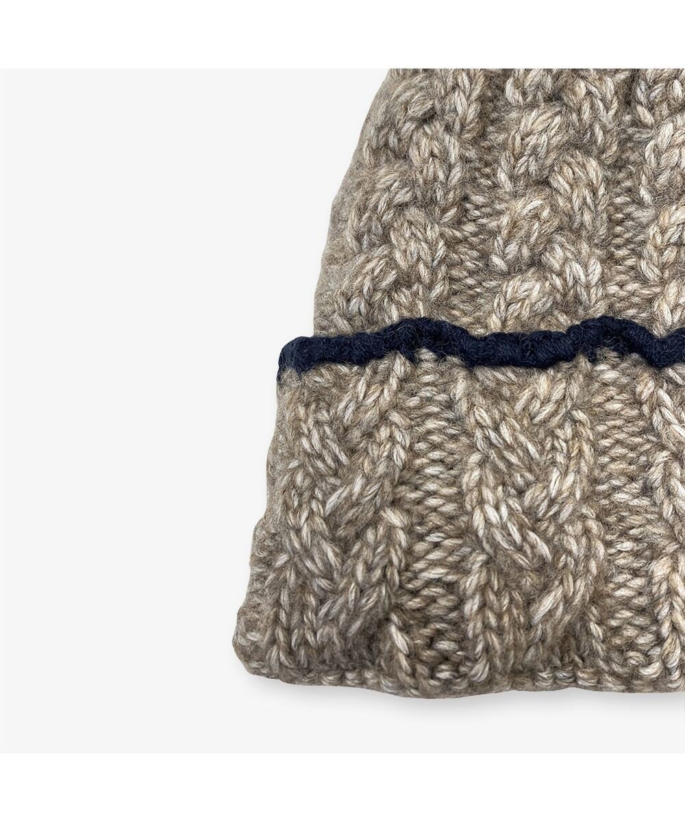 林八百吉商店 Coleman 裏ボアケーブル編みワッチ 