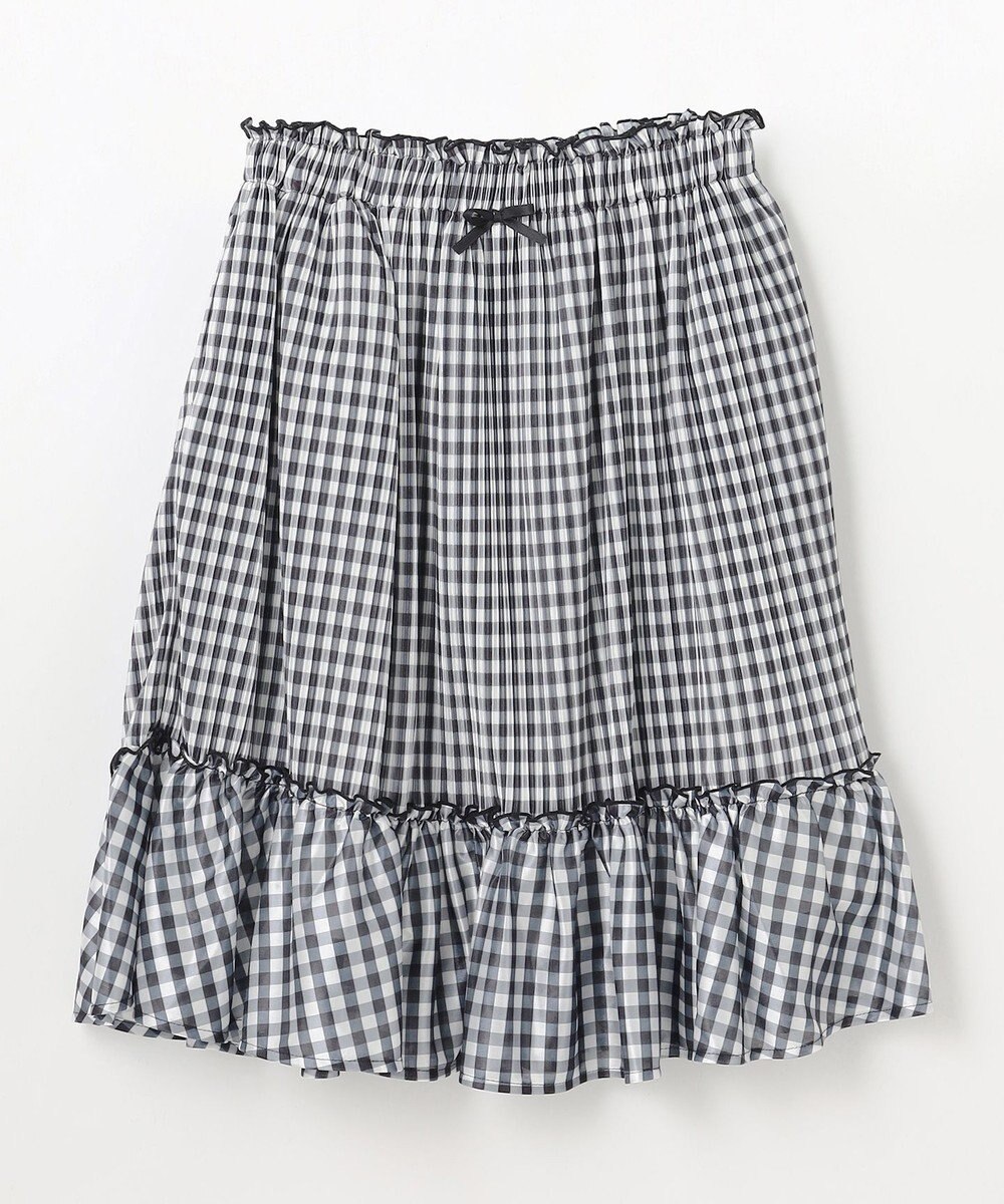 組曲 KIDS 【150-160㎝】ギンガムチェックプリーツ スカート 