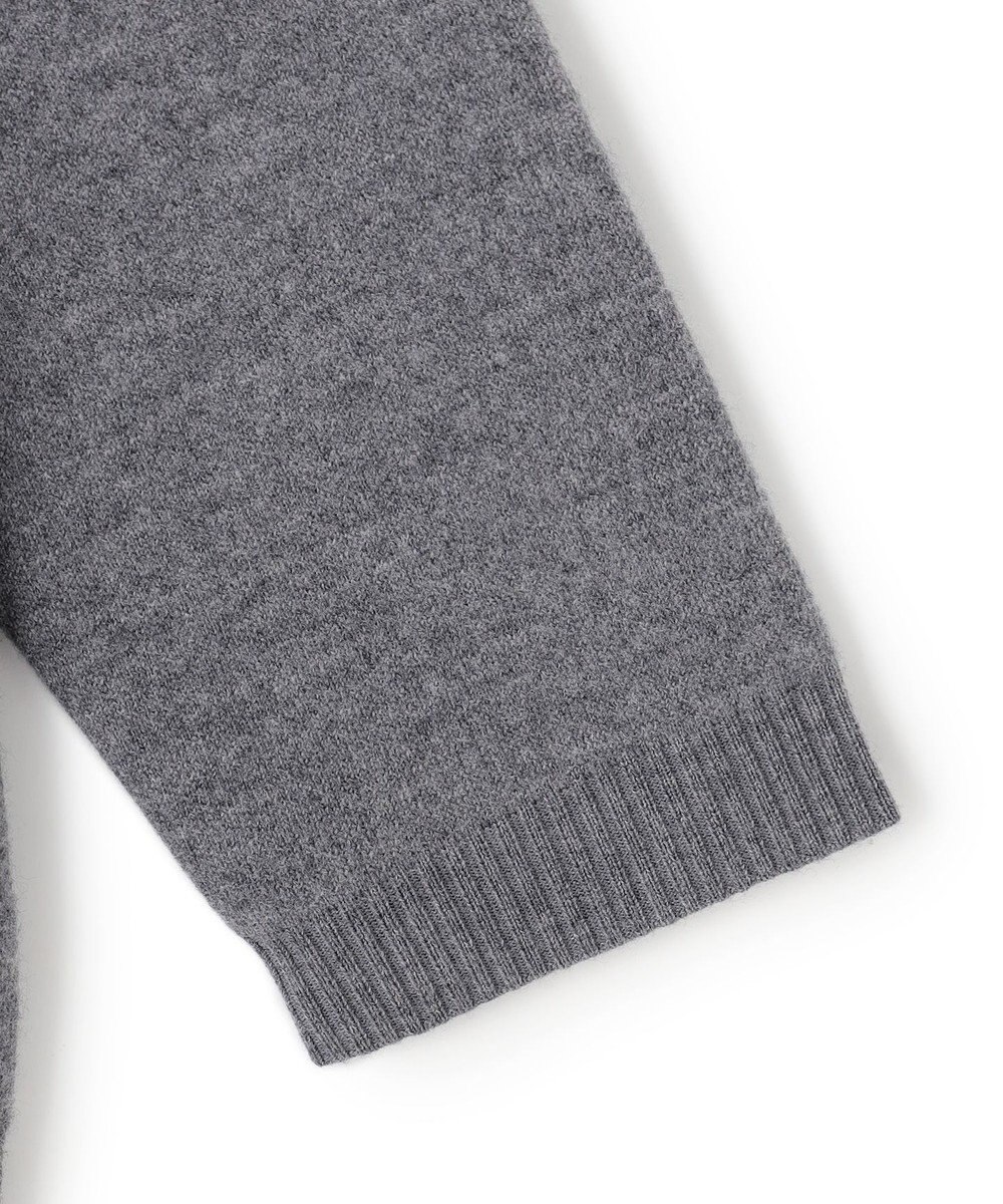 BEIGE， CHICORA / レザーポケット付きウールニットジャケット 