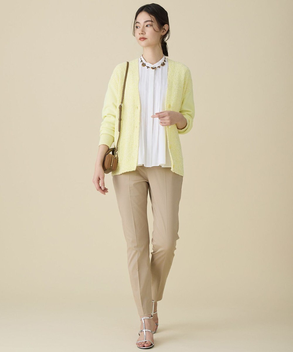 自由区 L ドレープブロードタック ブラウス 