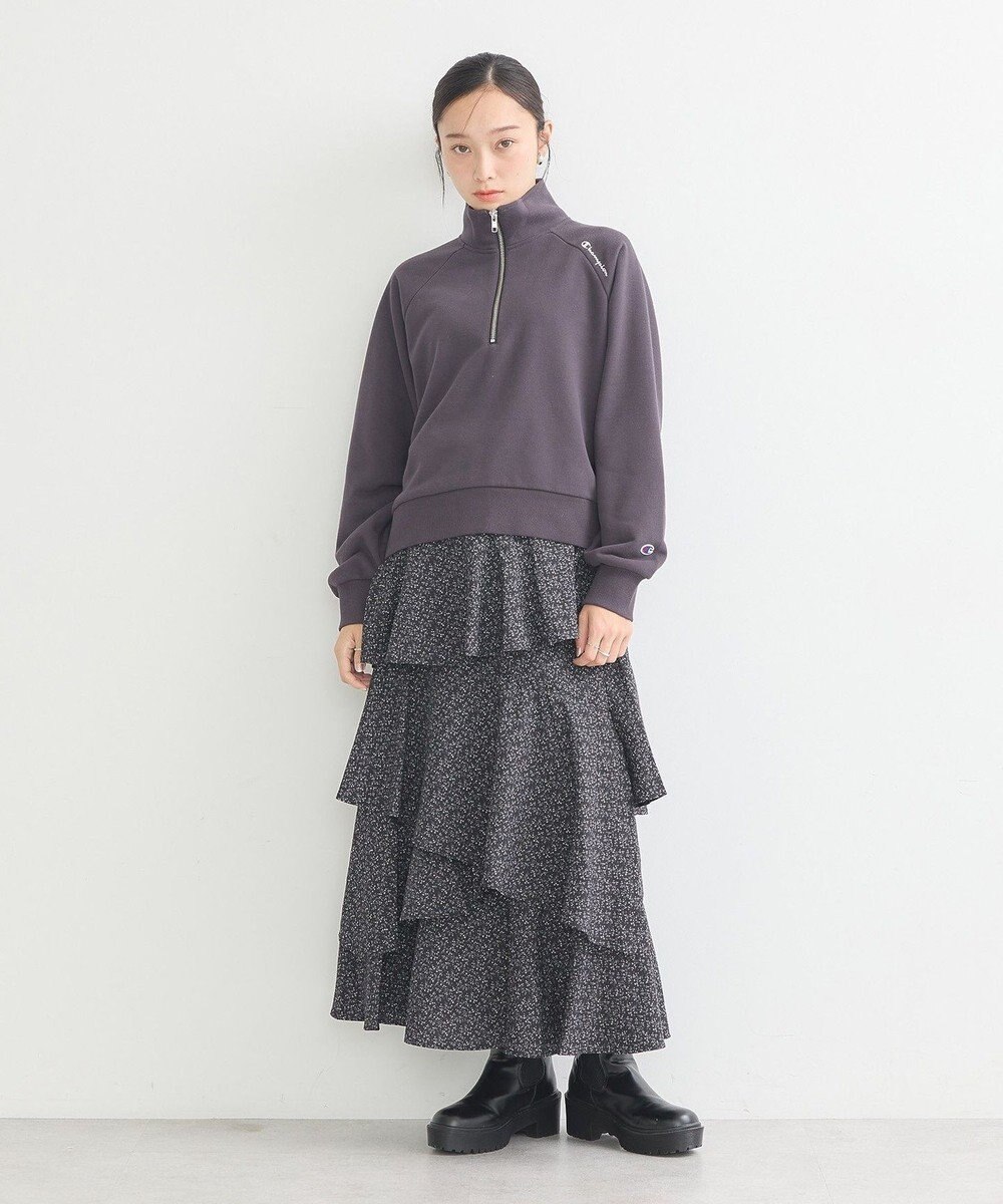 earth music&ecology チャンピオン　ｅｍａｅハーフジップ裏毛プルオーハ 