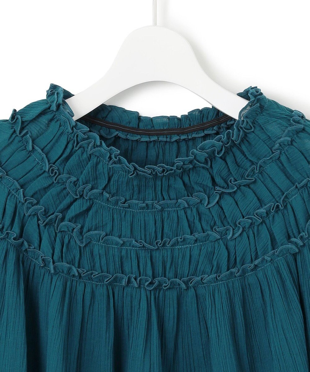 23区 【SLOW/一部店舗限定】コットンクレープ ブラウス 