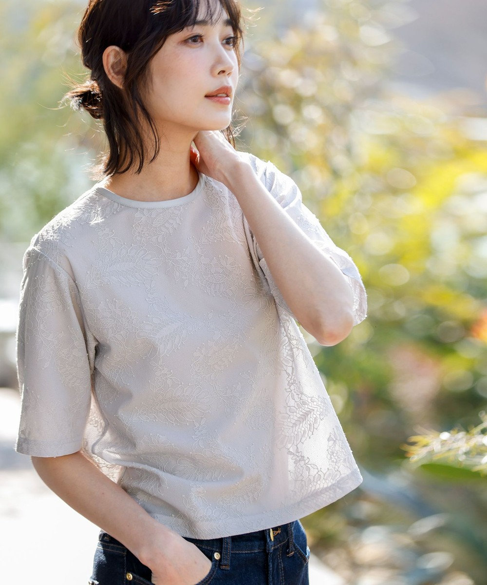 ANY SIS レースクロップド プルオーバー 