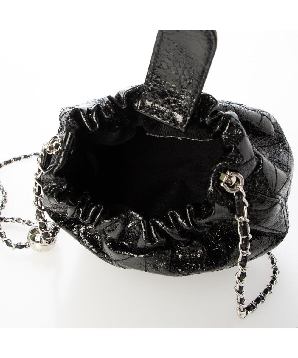 UNBILLION カシュカシュ cachecache / 口元ギャザーメタリックキルトミニショルダー 