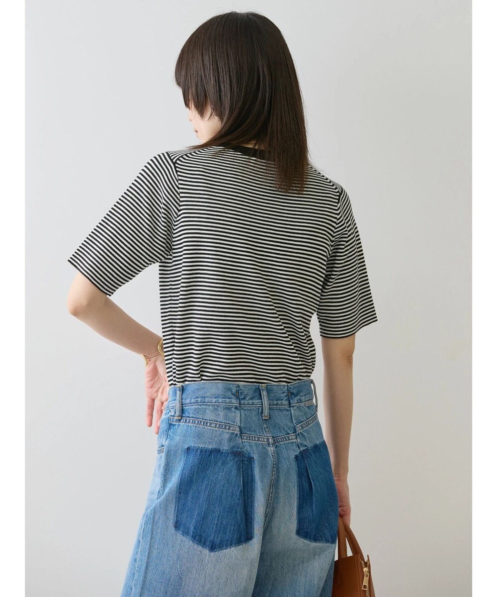 AMERICAN HOLIC ５分袖リブニットプルオーバー 